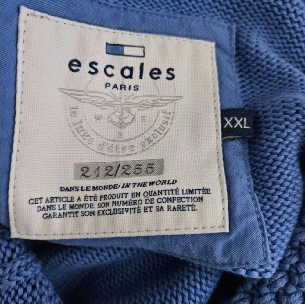 ESCALES Paris blue jumper size XXL 2XL - Picture 6 of 7